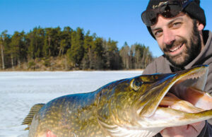 Щука взимку