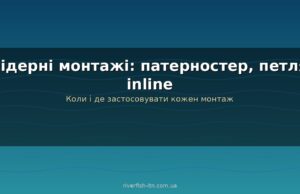 Фідерні монтажі для різних умов: патерностер, петля, inline і коли що обирати